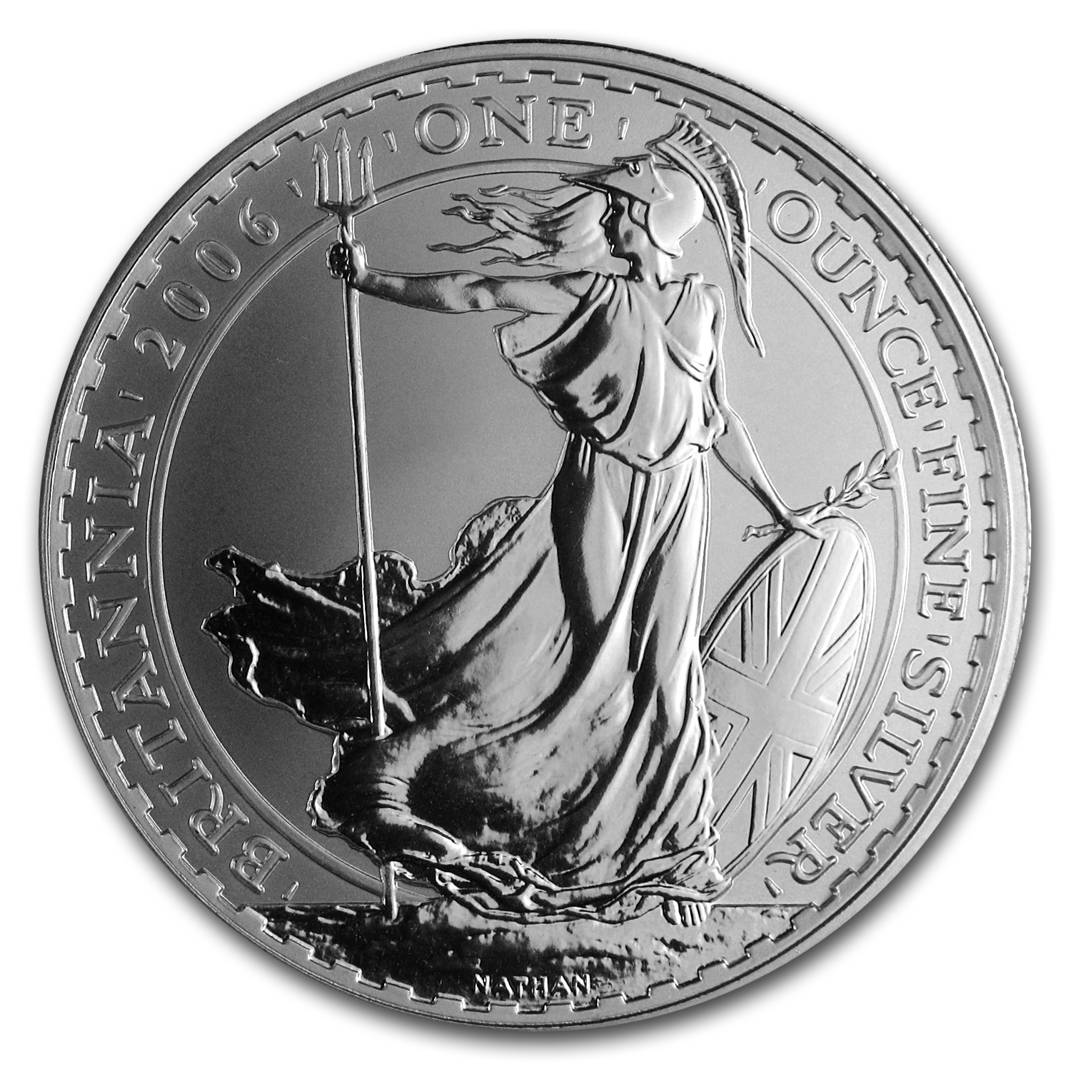 2006 Great Britain 1 oz Silver Britannia BU
