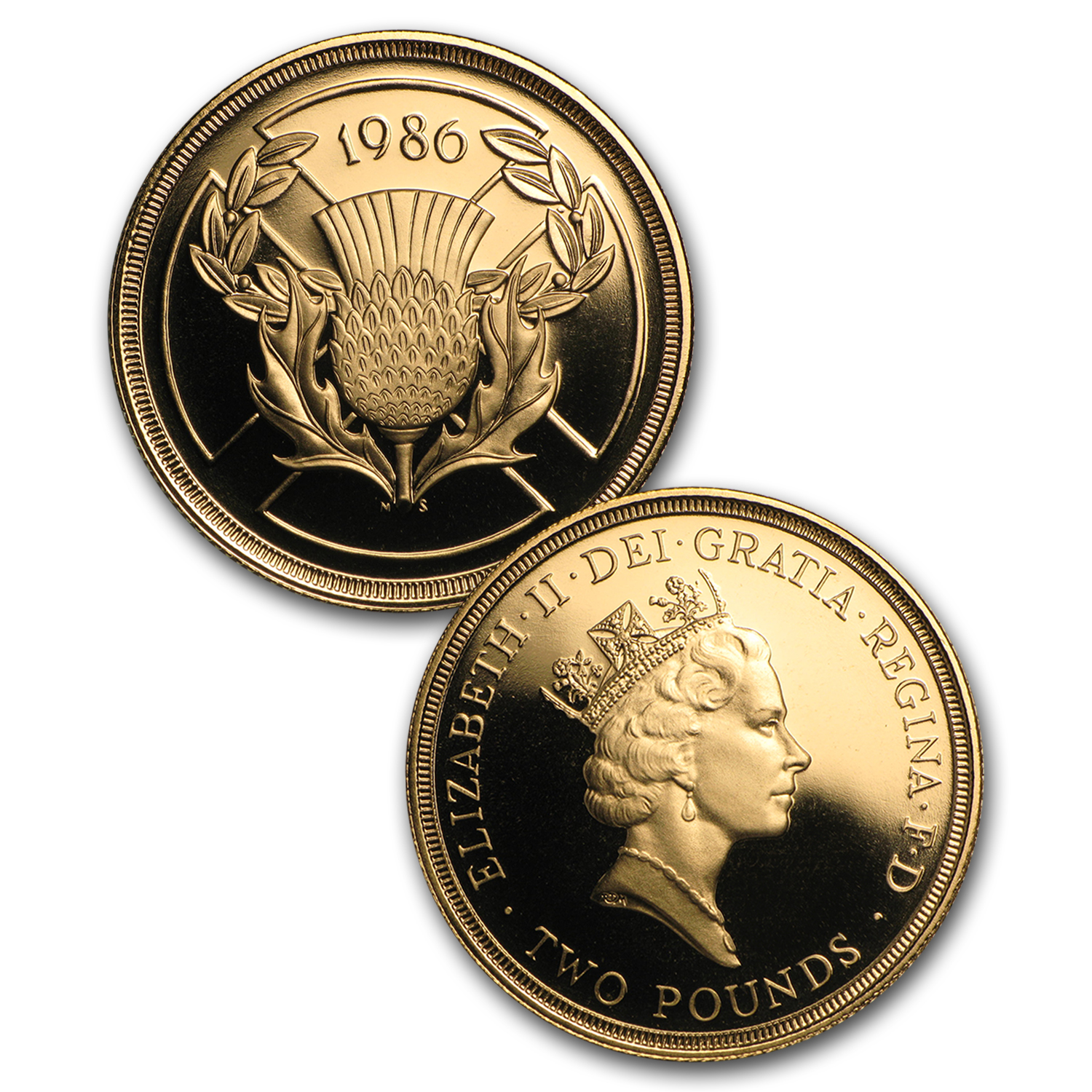 1986 Great Britain 3-Coin Gold Proof Set