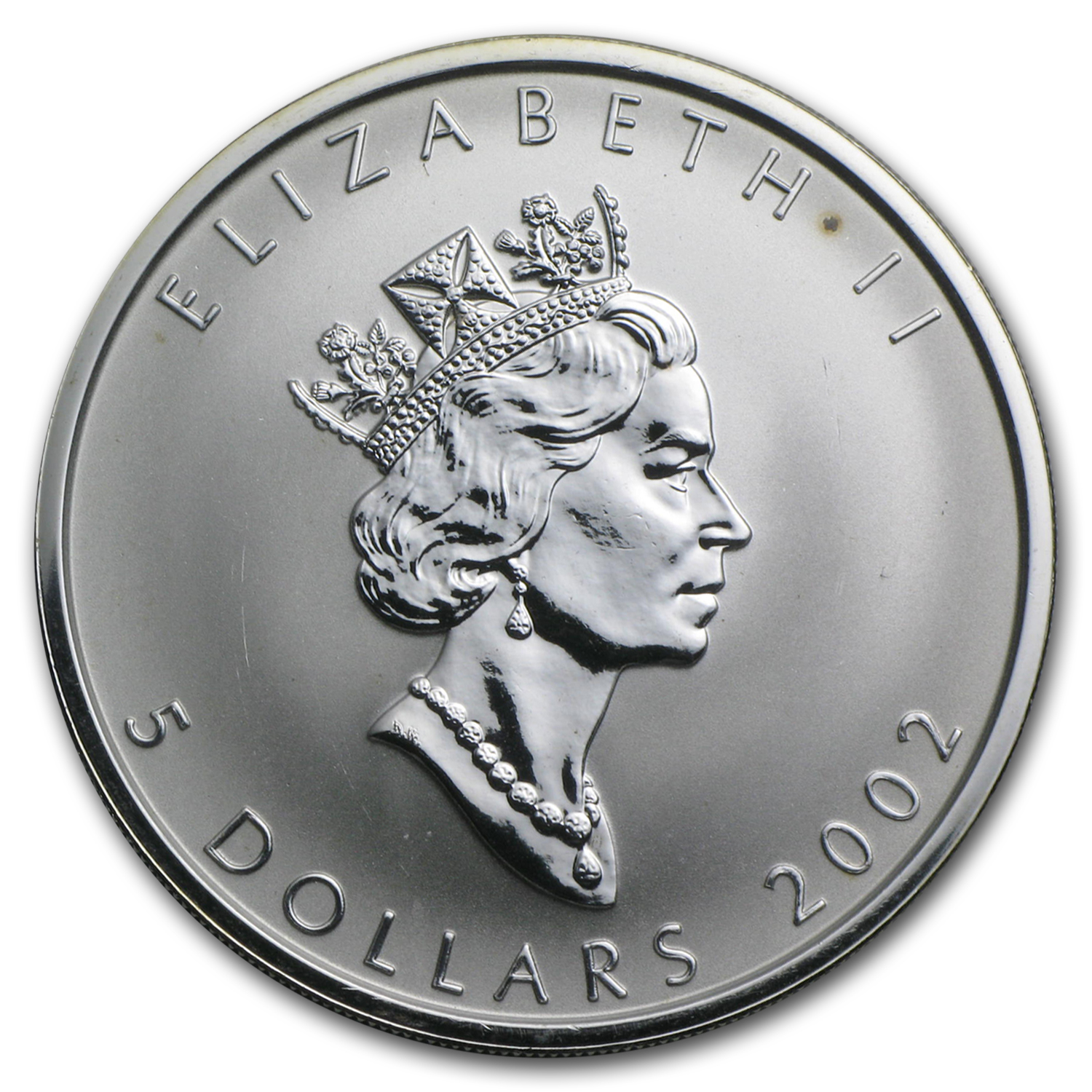 2002 Canada 1 oz Silver Maple Leaf Lunar Horse Privy