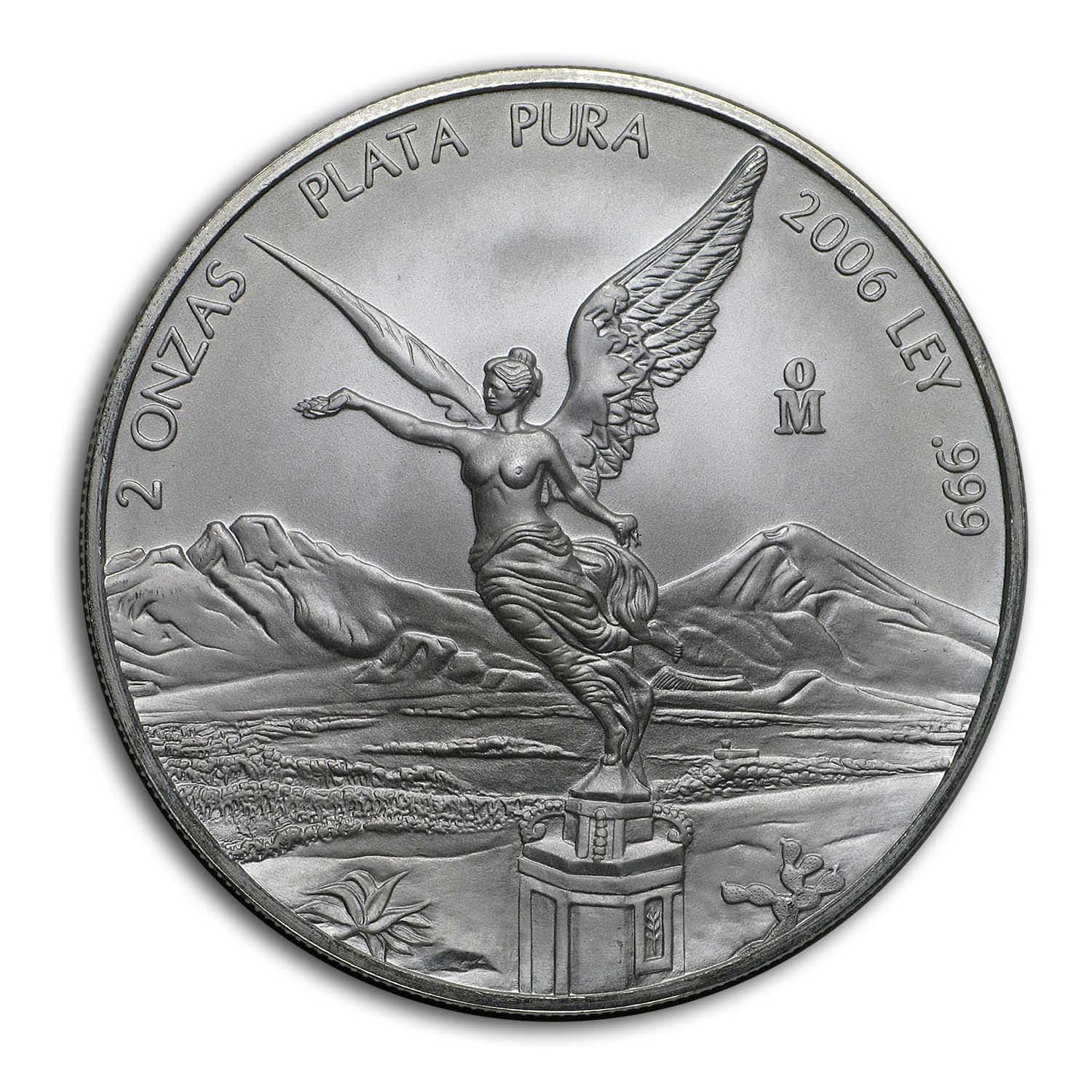 2006 Mexico 2 oz Silver Libertad BU