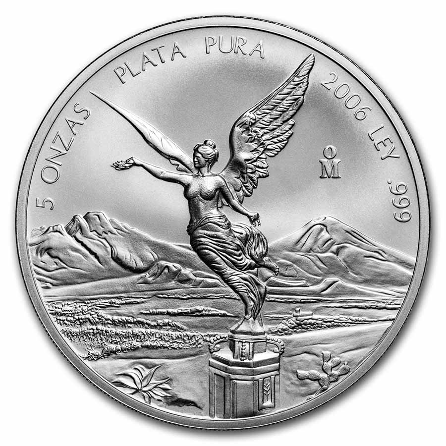 2006 Mexico 5 oz Silver Libertad BU
