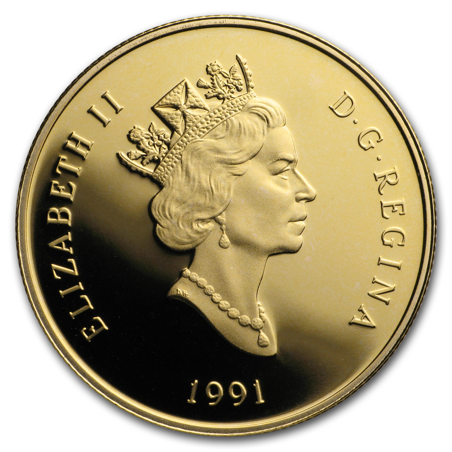 1991 Canada 1/4 oz Proof Gold $100 Empress of India