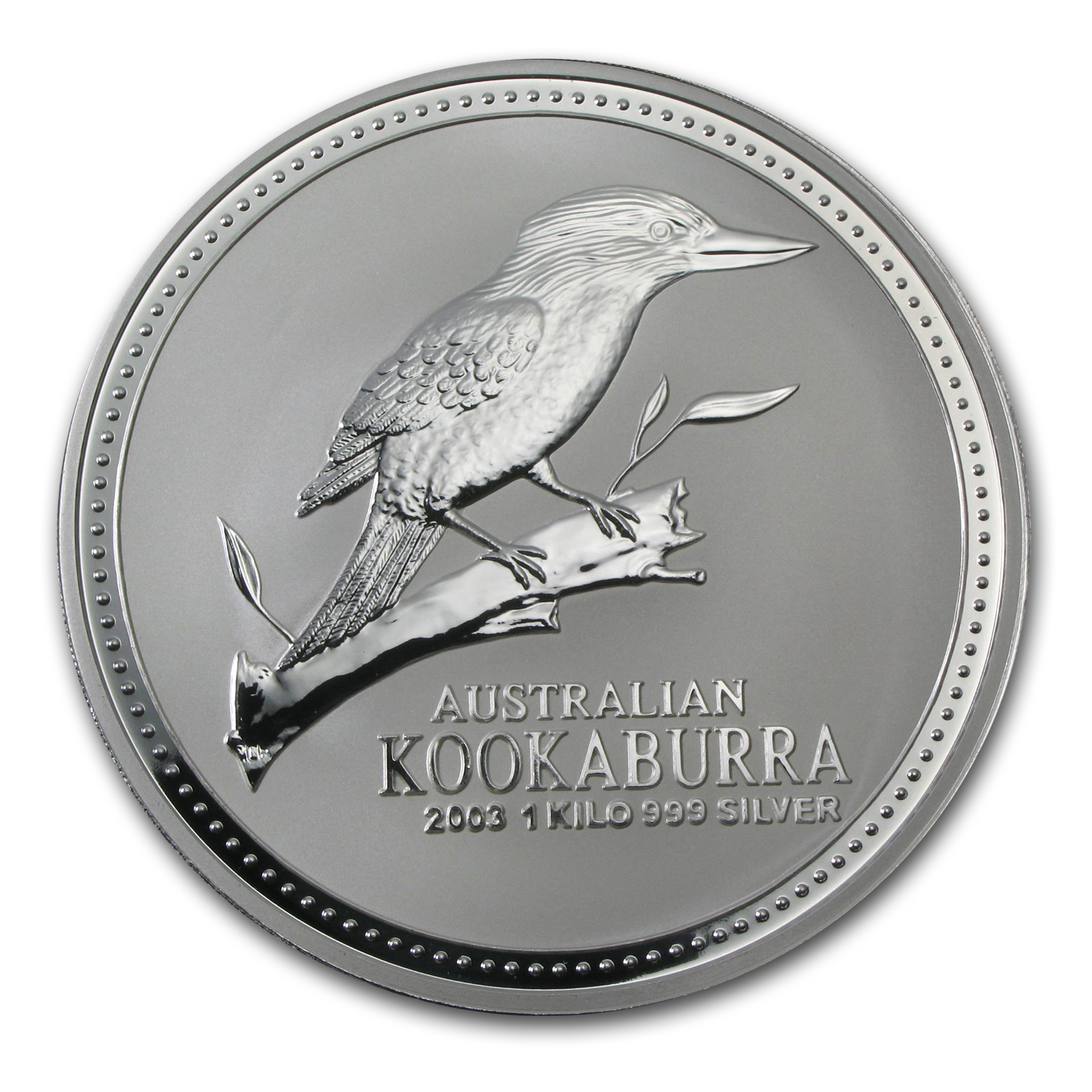 2003 Australia 1 kilo Silver Kookaburra BU