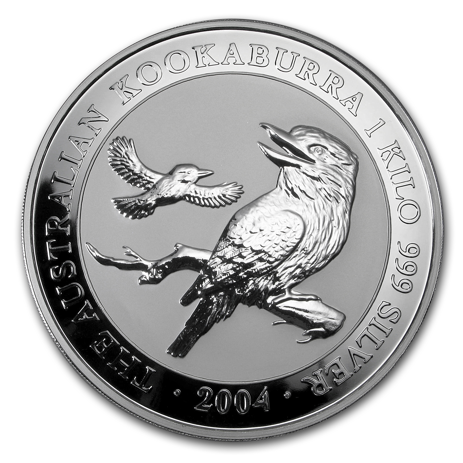 2004 Australia 1 kilo Silver Kookaburra BU