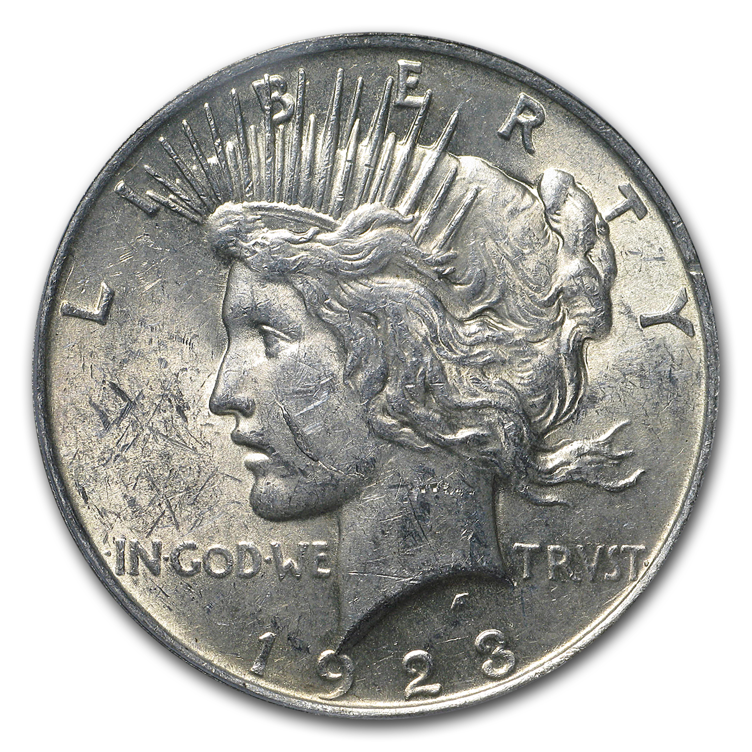 1923 Peace Dollar MS-61 PCGS (VAM-1A, Whisker Jaw, Top-50)