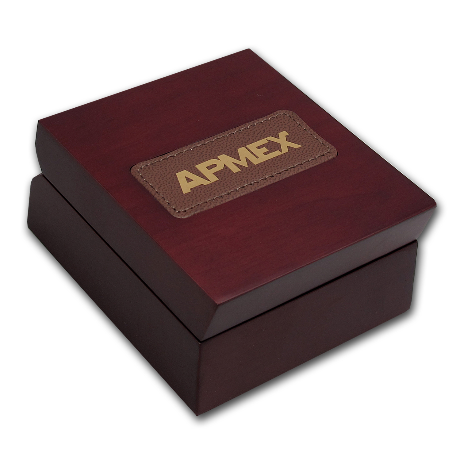 APMEX Wood Gift Box - 2 oz Silver Queen's Beasts Coin