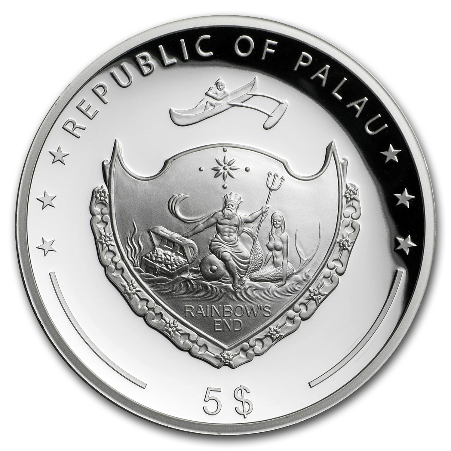 2018 Palau 1 oz Silver $5 Year of the Dog Ultra High Relief