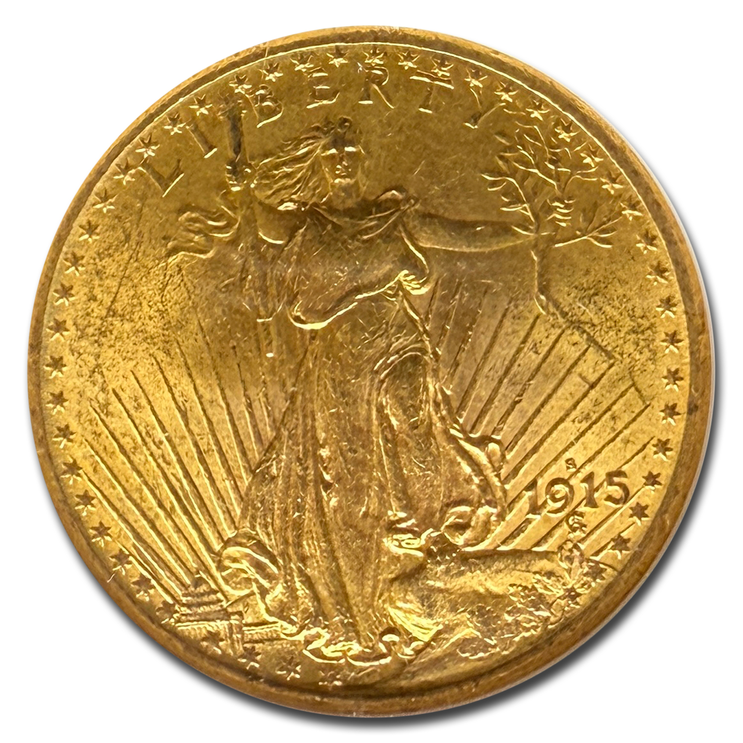 1915-S $20 St Gaudens Gold Double Eagle MS-62 NGC