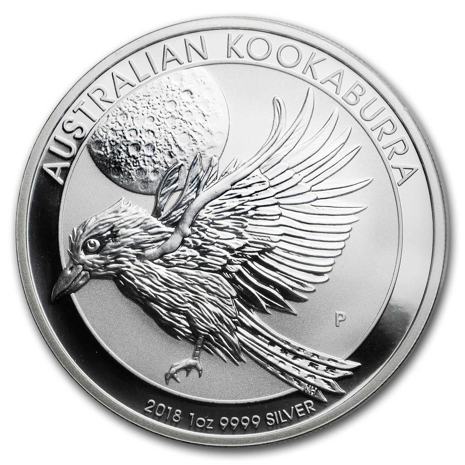 2018 Australia 1 oz Silver Kookaburra MS-70 PCGS (FS, Kook Label)