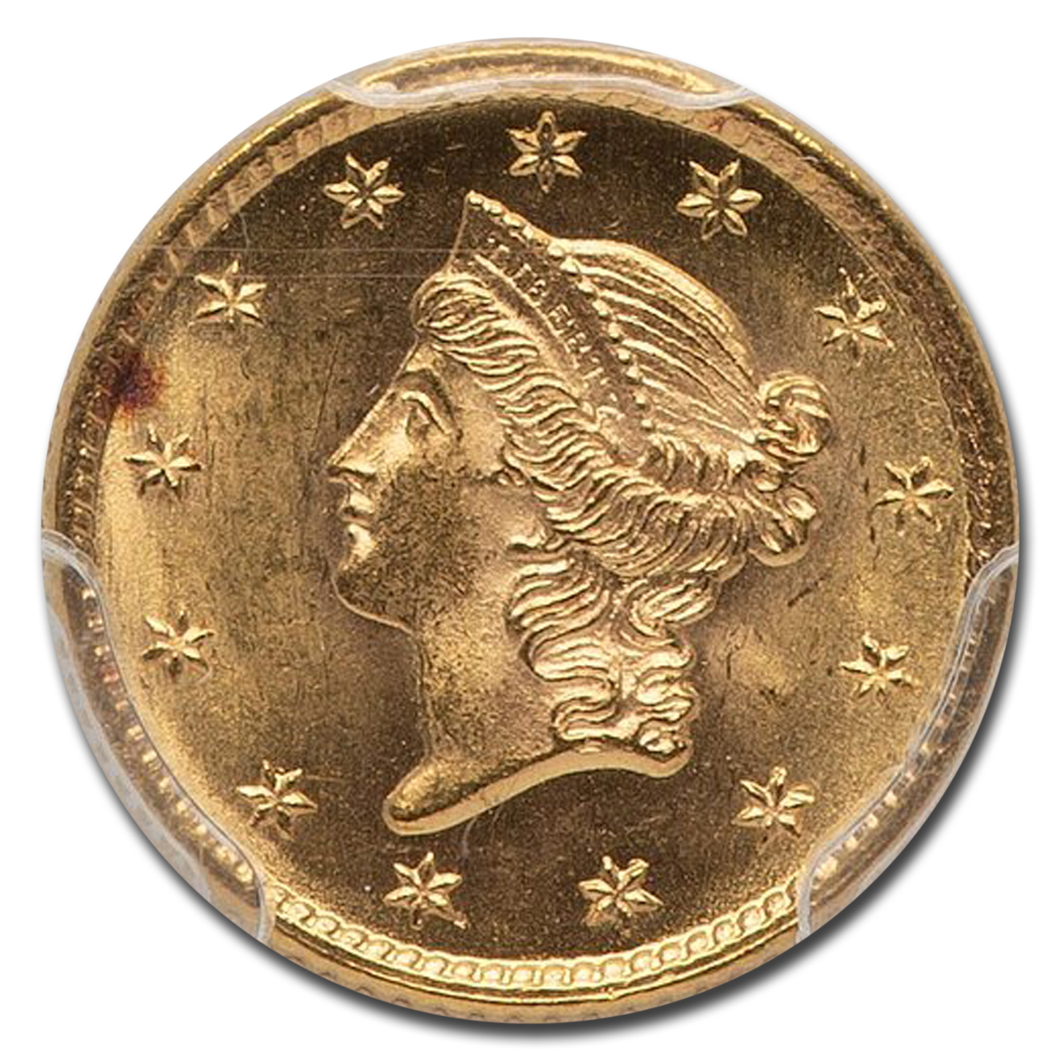1853 $1 Liberty Head Gold MS-65 PCGS CAC
