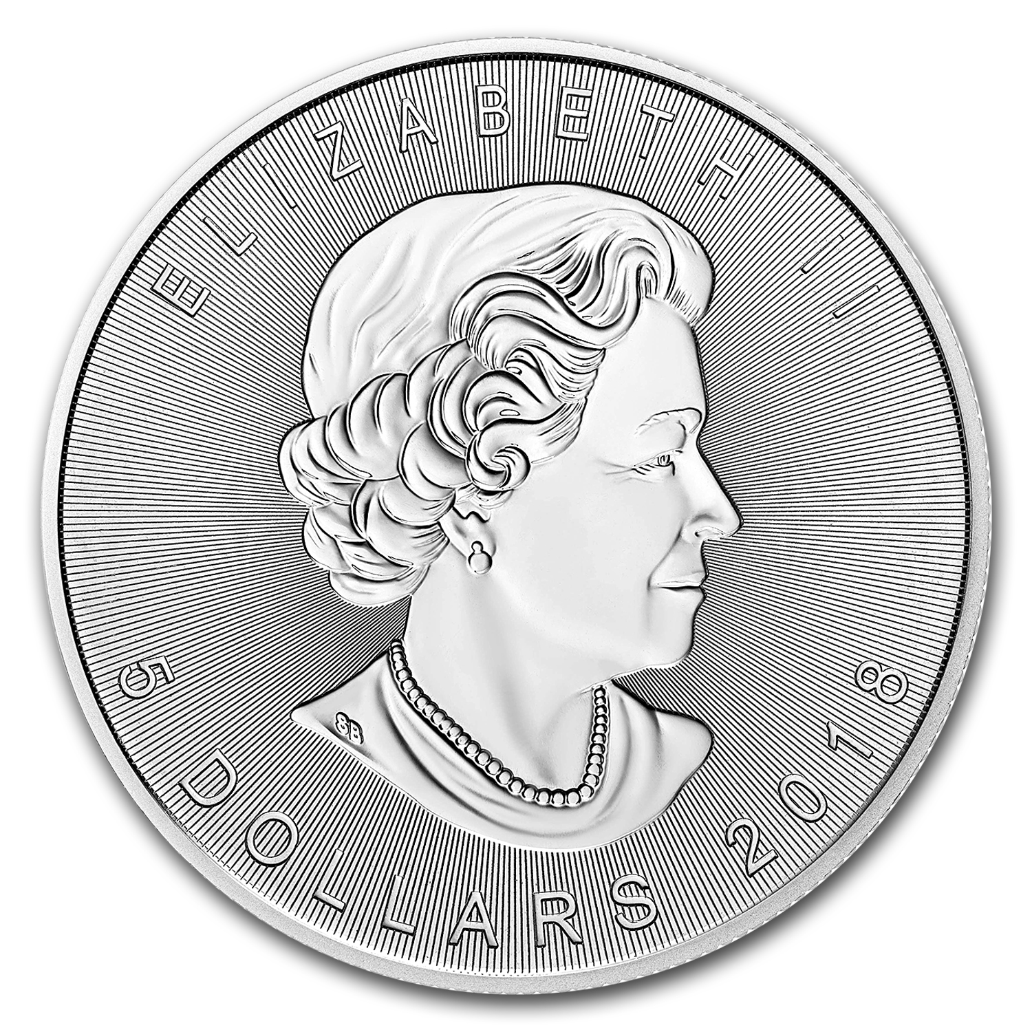 2018 Canada 1 oz Silver Incuse Maple Leaf BU