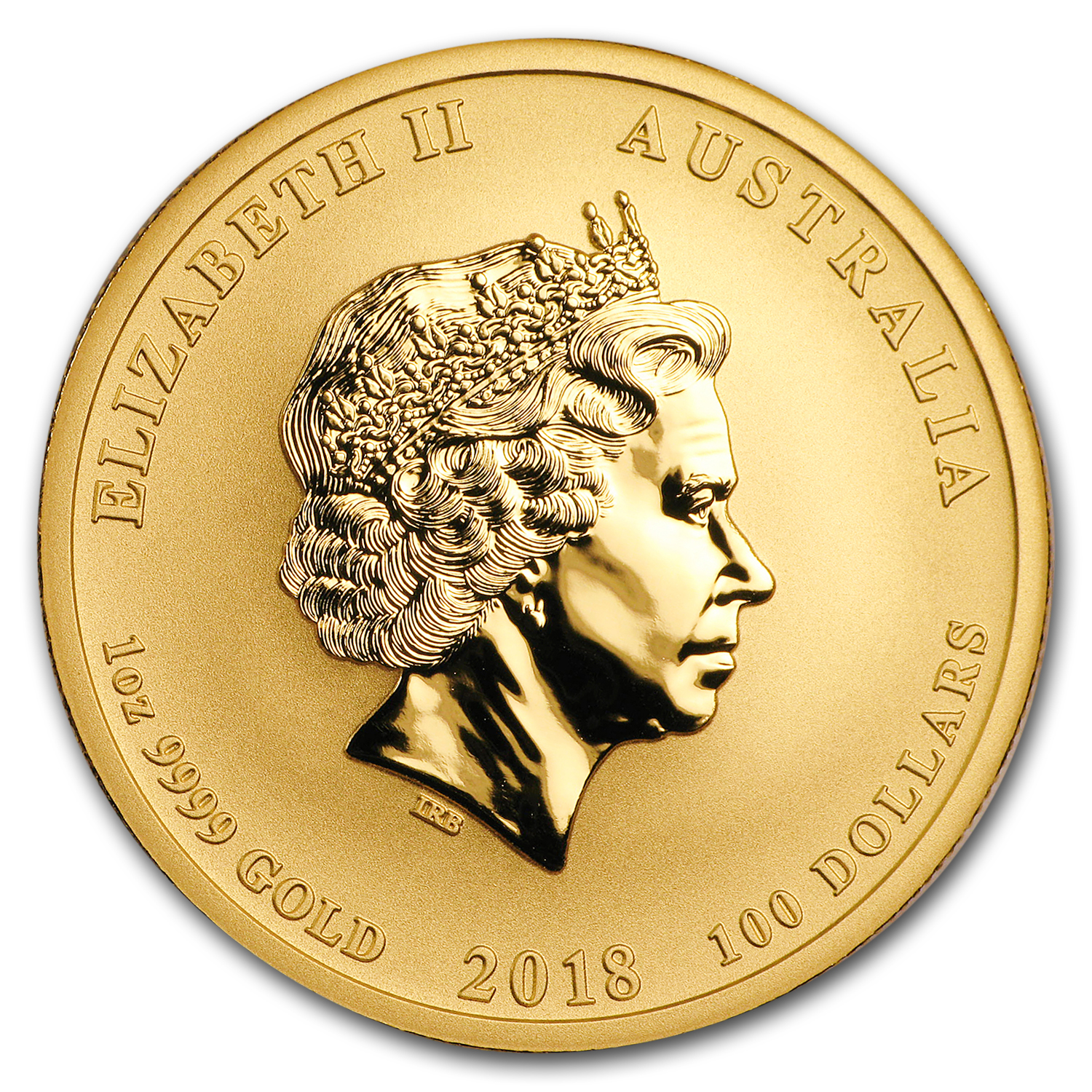 2018 Australia 1 oz Gold Dragon & Phoenix BU