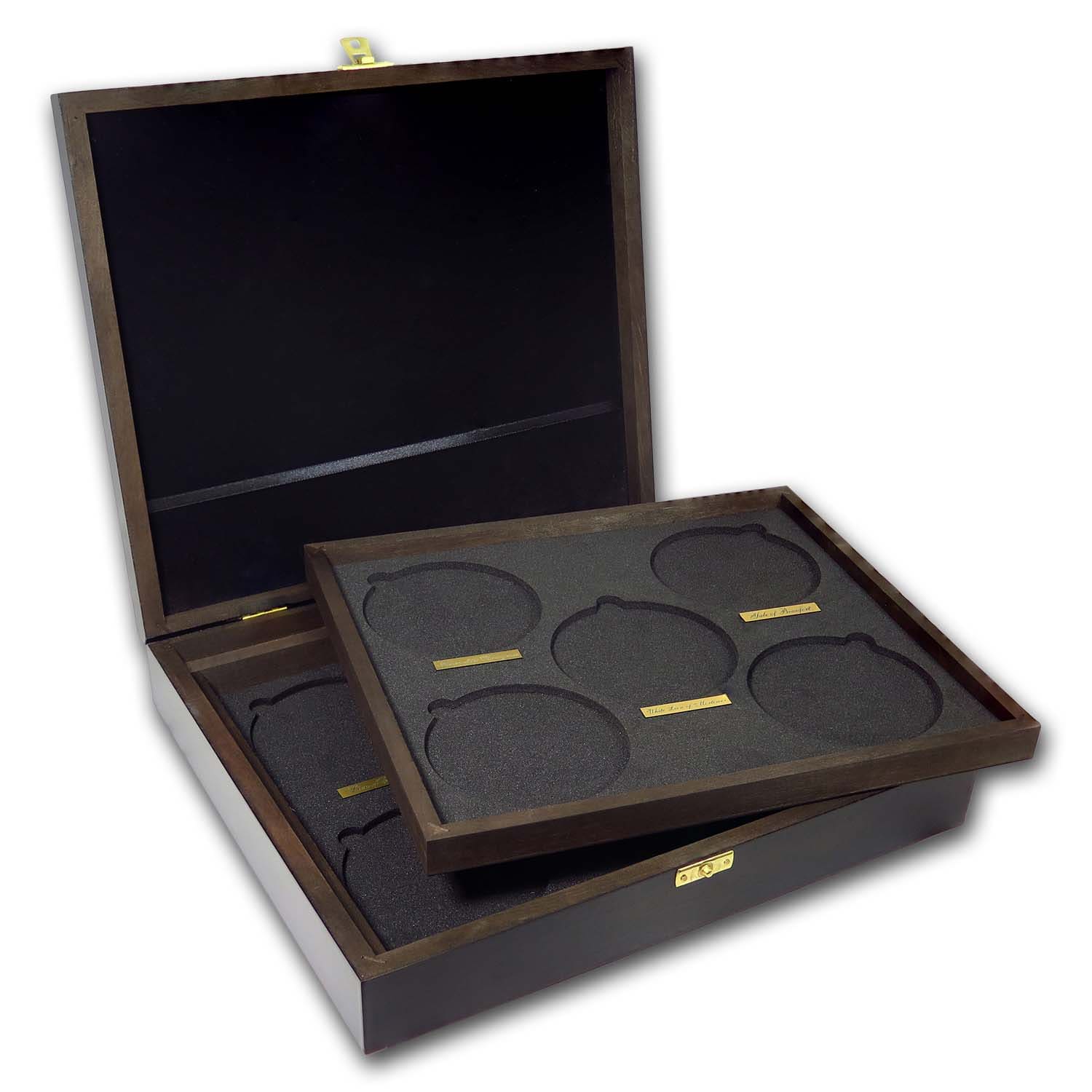 Wooden Presentation Box - GB 10 oz Silver Queen's Beasts Series