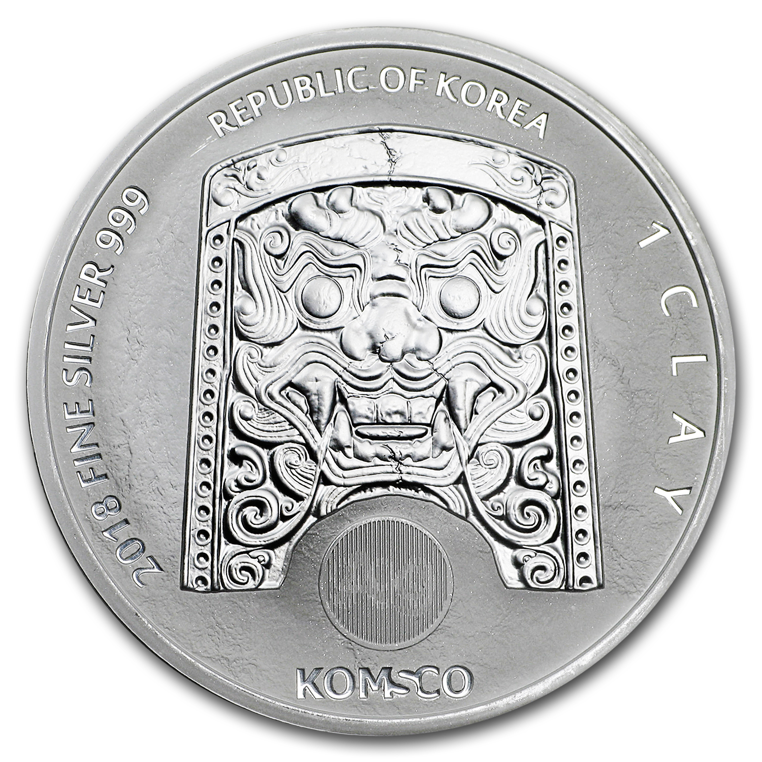 2018 South Korea 1 oz Silver Chiwoo Cheonwang BU