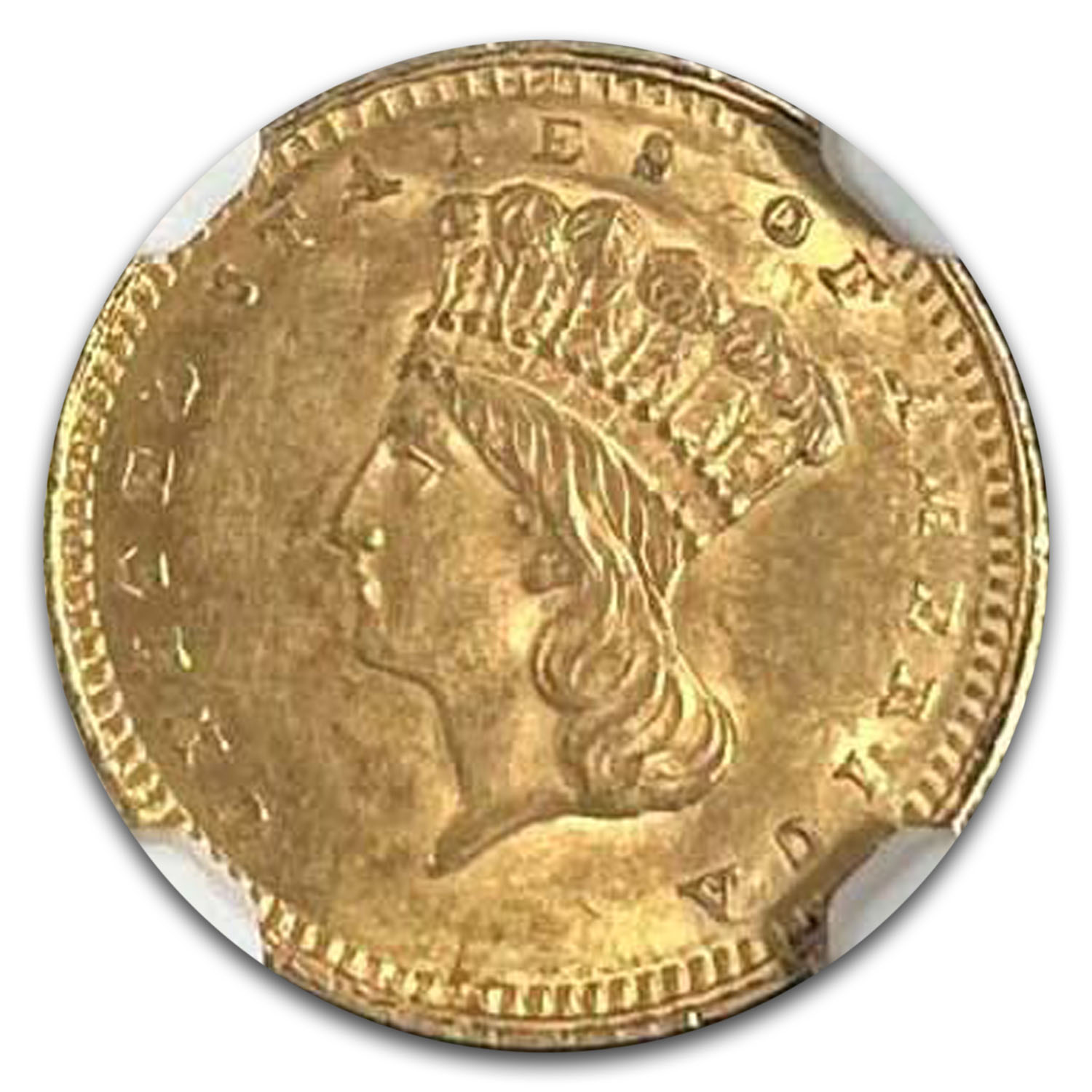 1862 $1 Indian Head Gold MS-63 NGC