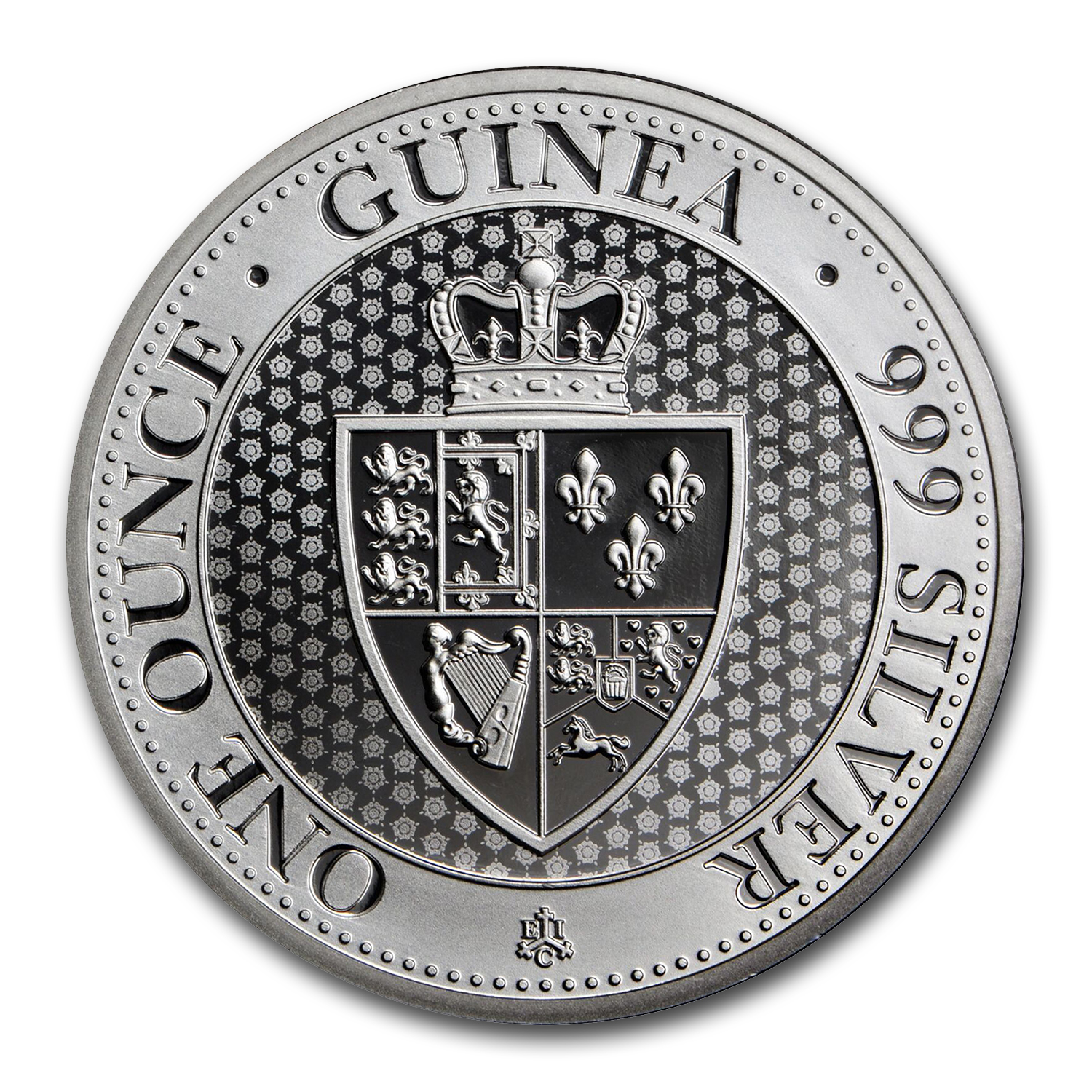 2018 Saint Helena 1 oz Silver £1 Spade Guinea Shield BU