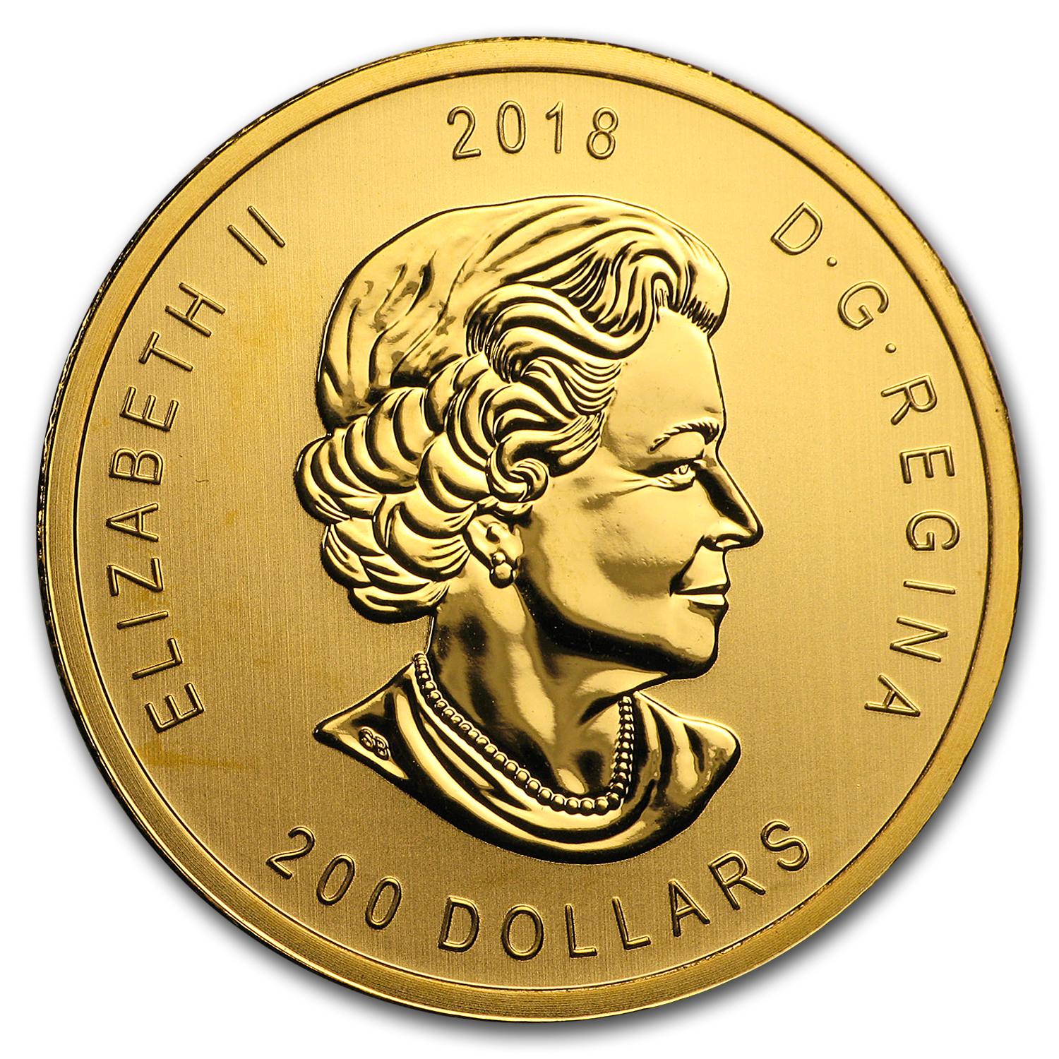 2018 Canada 1 oz Gold Eagle .99999 BU (Dmgd/No Assay)