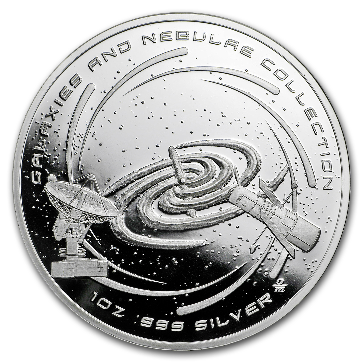 1 oz Silver Colorized Proof Spinner - NGC5128 Centaurus A
