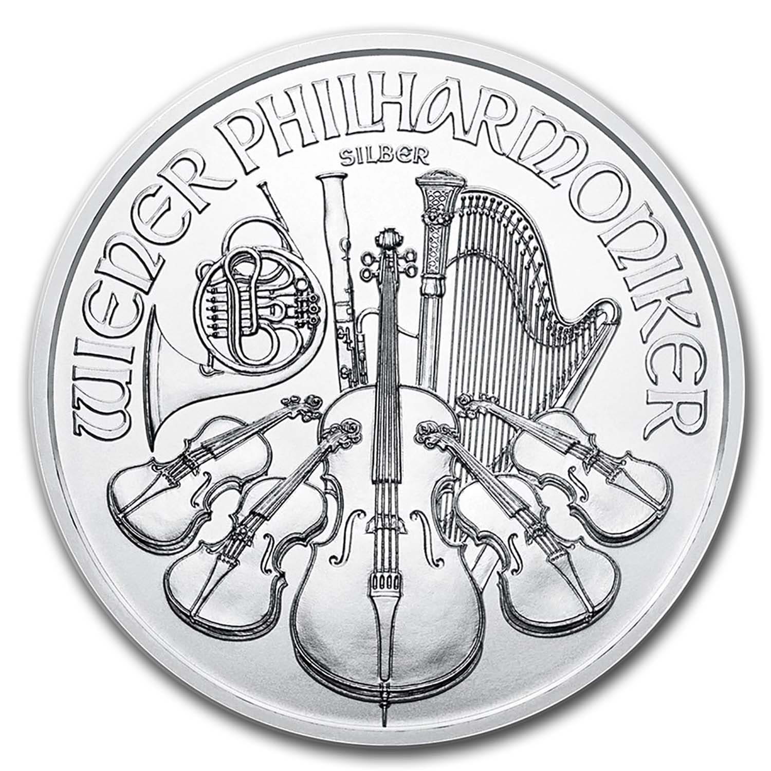2019 Austria 1 oz Silver Philharmonic BU