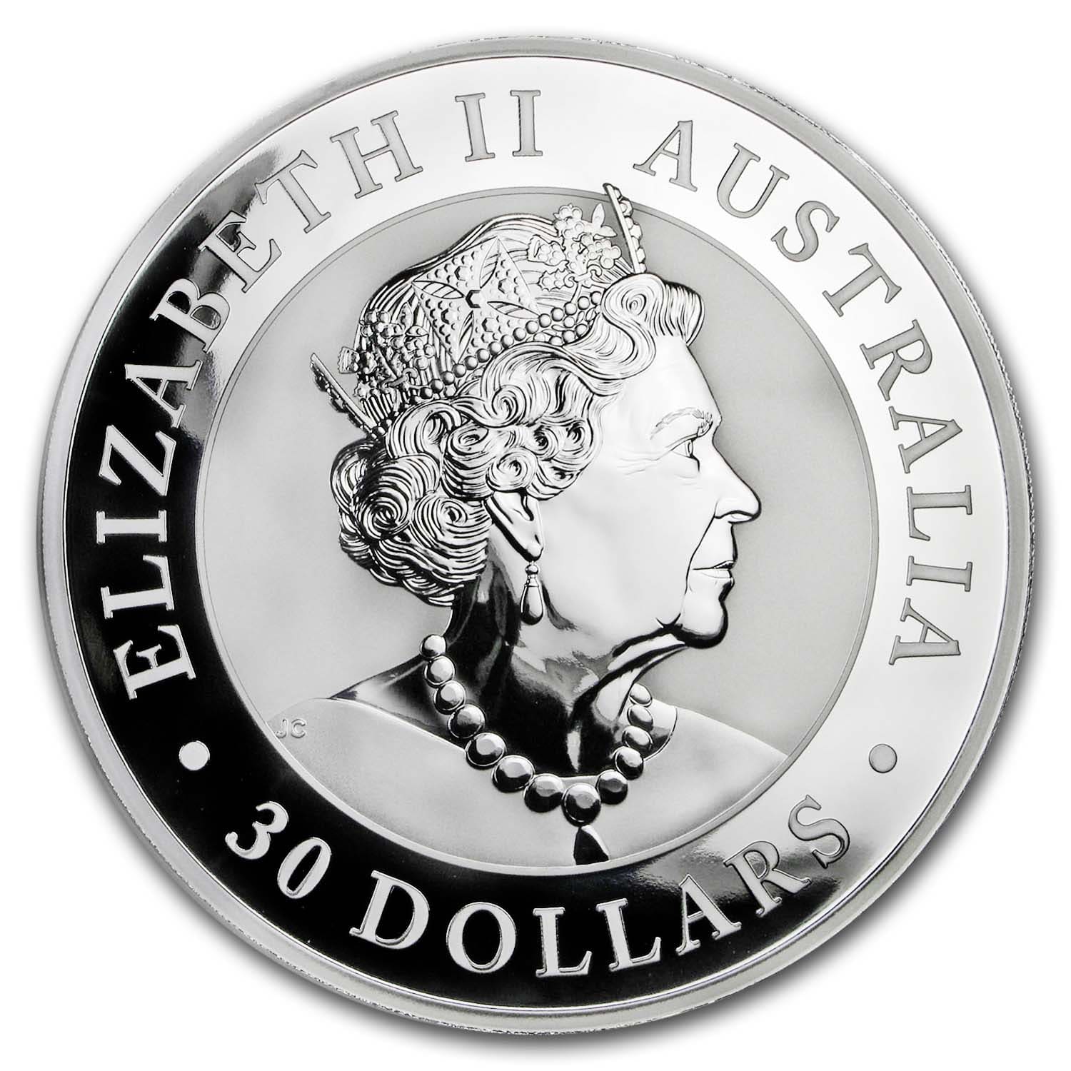 2019 Australia 1 kilo Silver Kookaburra BU