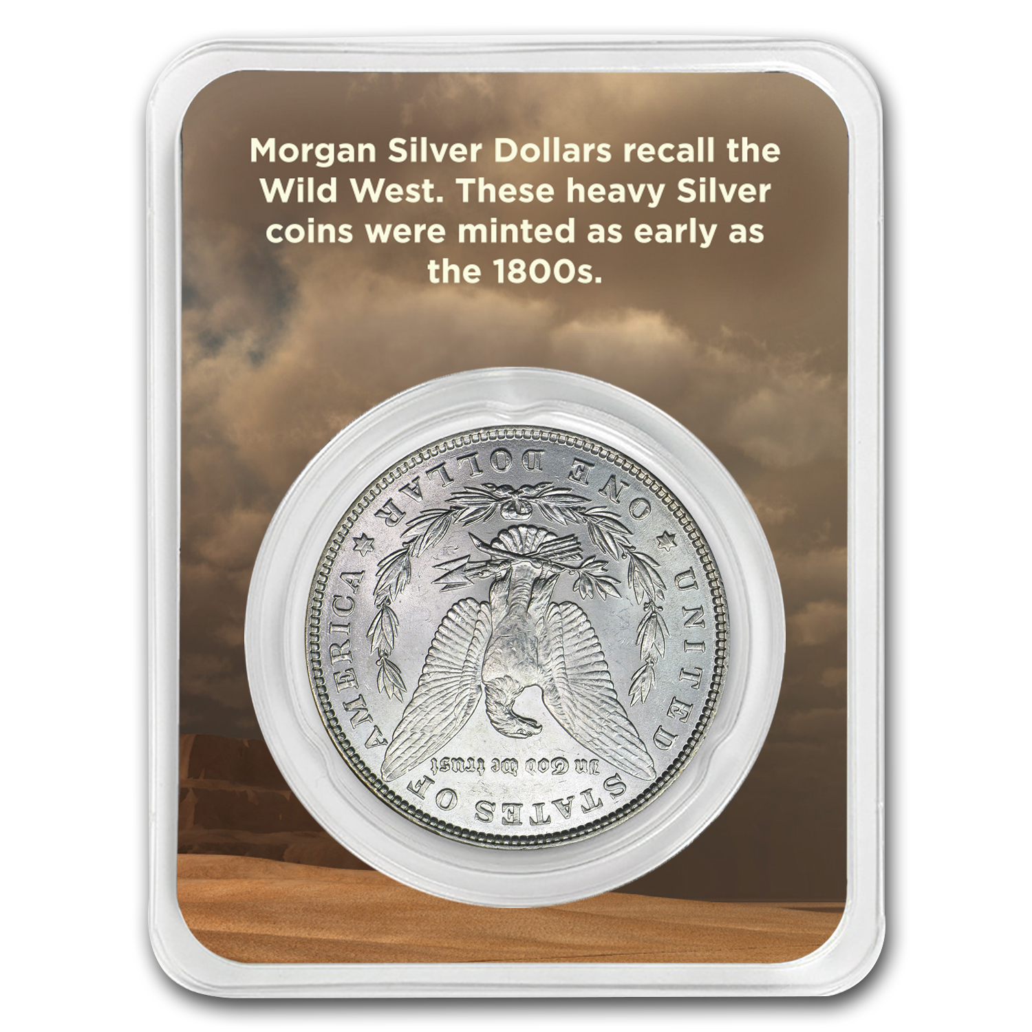 1878-1904 Morgan Silver Dollar Wagon Card BU (Random Year)