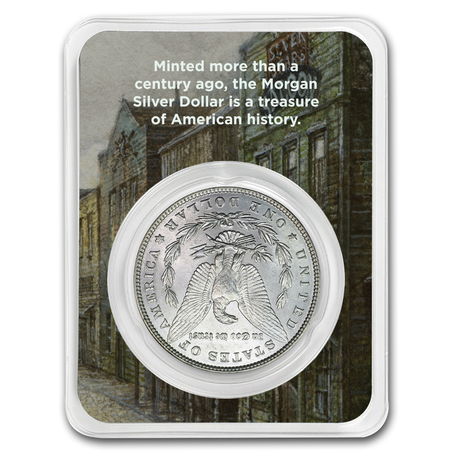 1878-1904 Morgan Silver Dollar Old Town Card BU (Random Year)