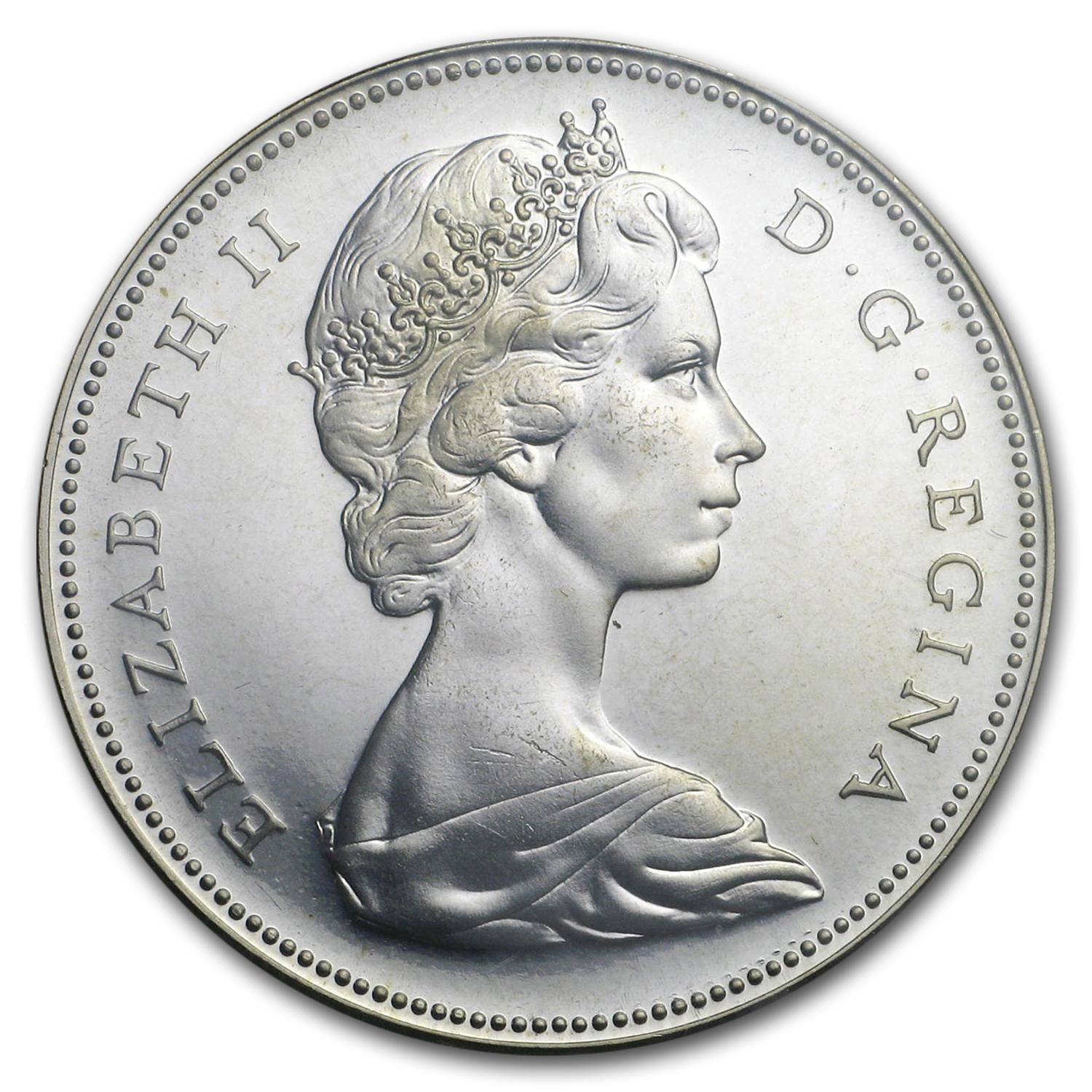 1967 Canada Silver Dollar Flying Goose BU/Prooflike