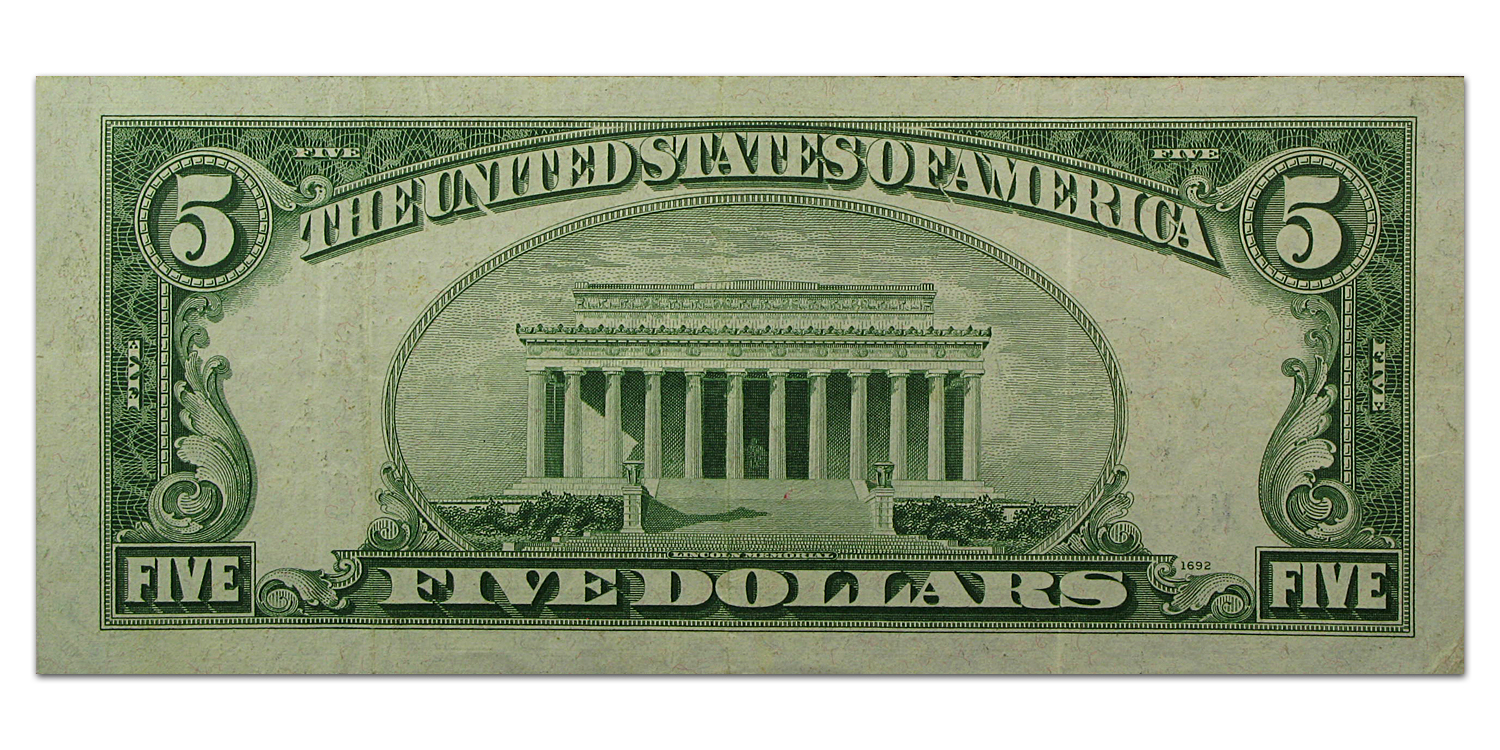 1934-C $5.00 Silver Certificate XF (Fr#1653)
