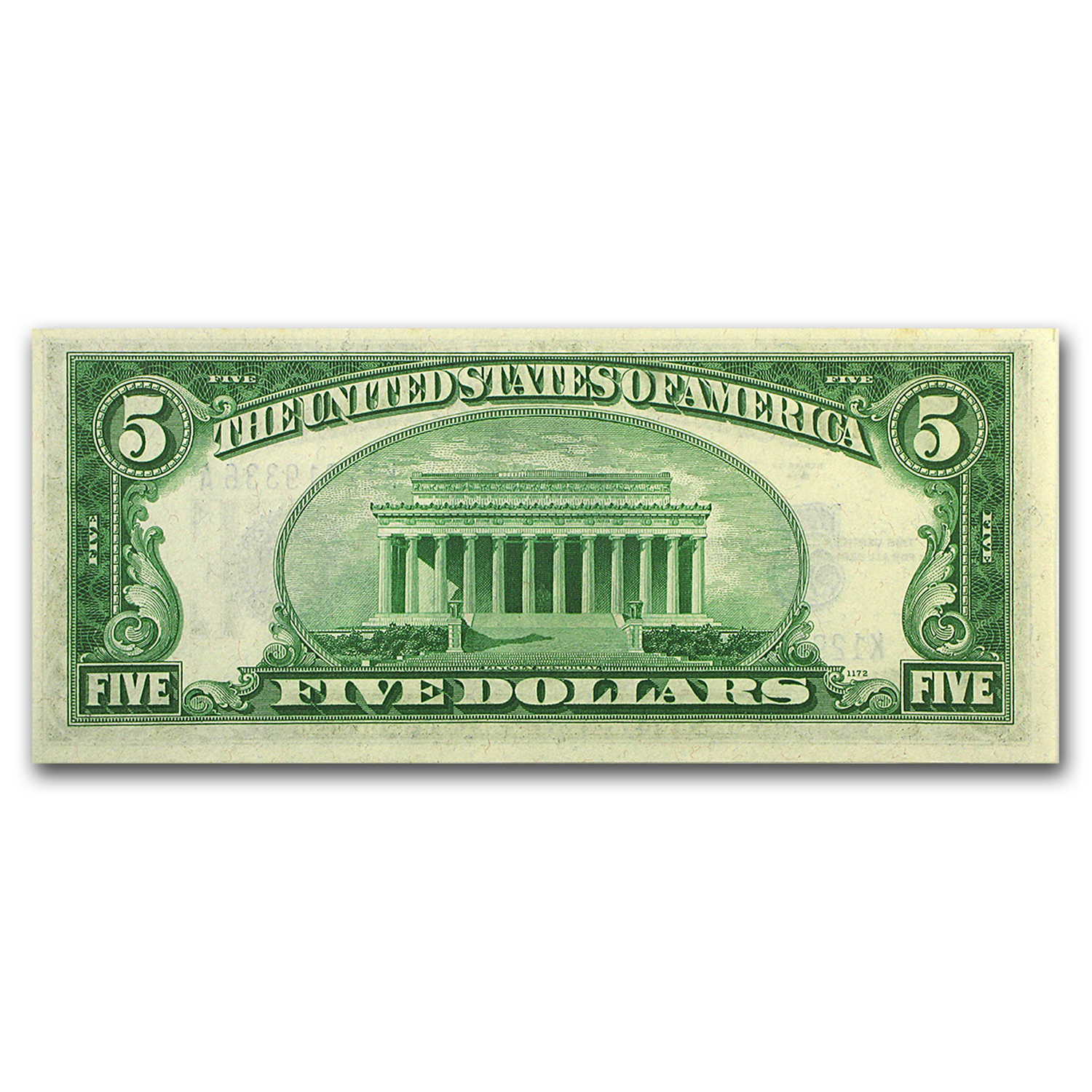 1934-A $5.00 Silver Certificate CU (Fr#1651)