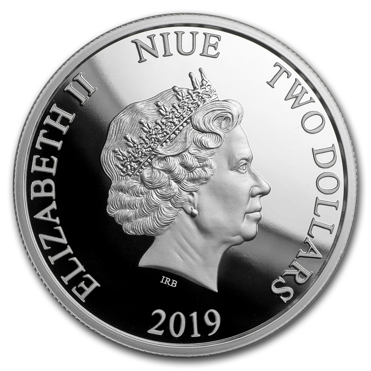 2019 Niue 1 oz Silver $2 Colorized Lunar Year of the Pig