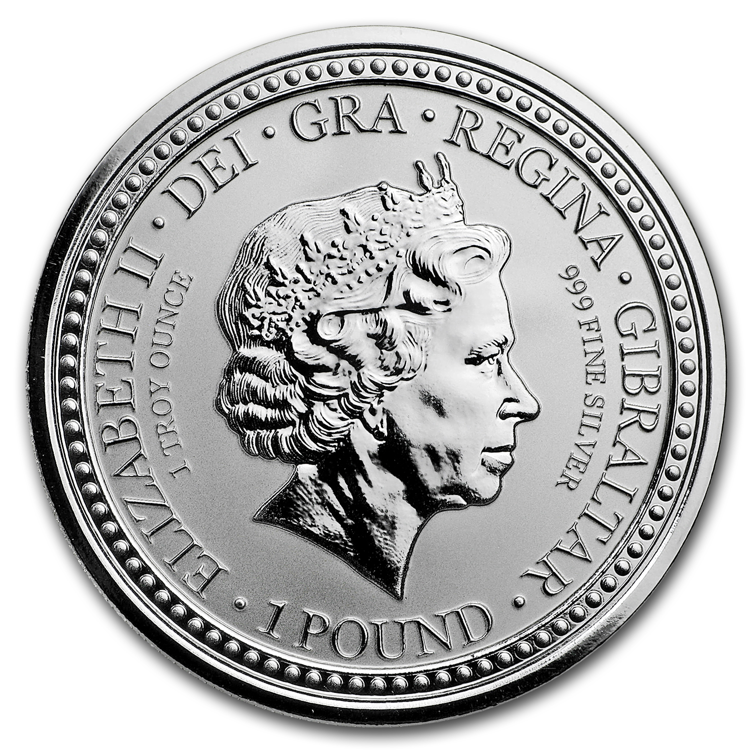 2018 Gibraltar 1 oz Silver Royal Arms of England Proof (Purple)