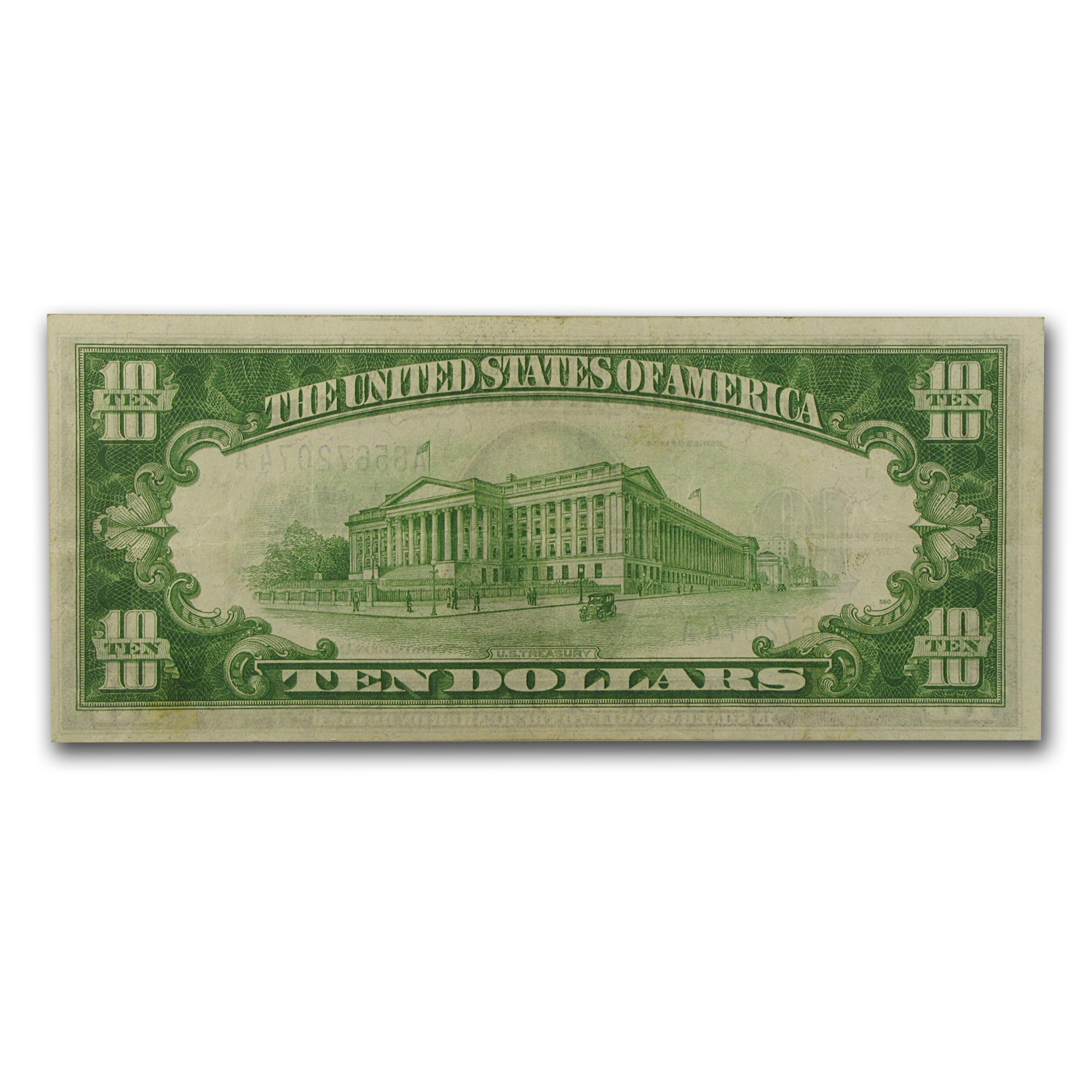 1934/1934-D $10 Silver Certificate XF