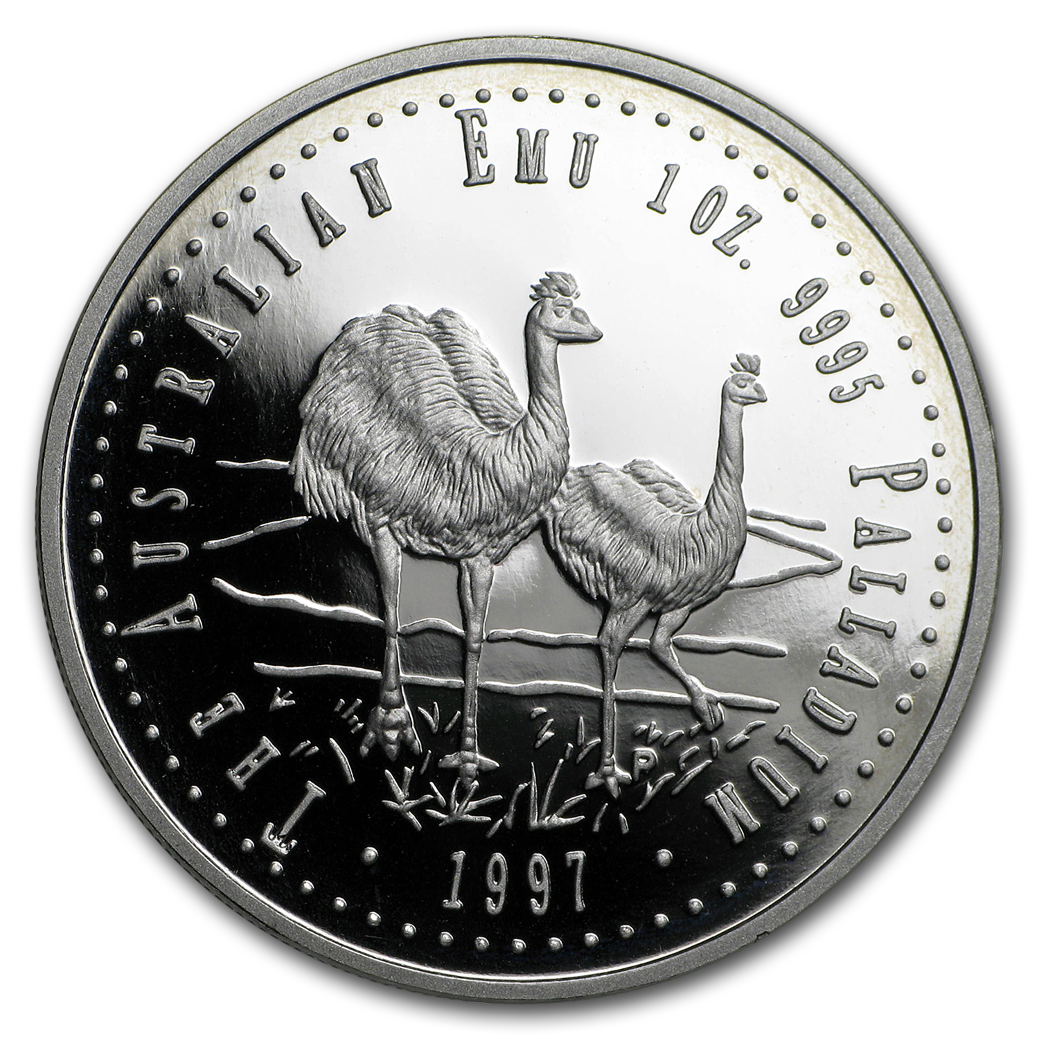 1997 Australia 1 oz Proof Palladium Emu