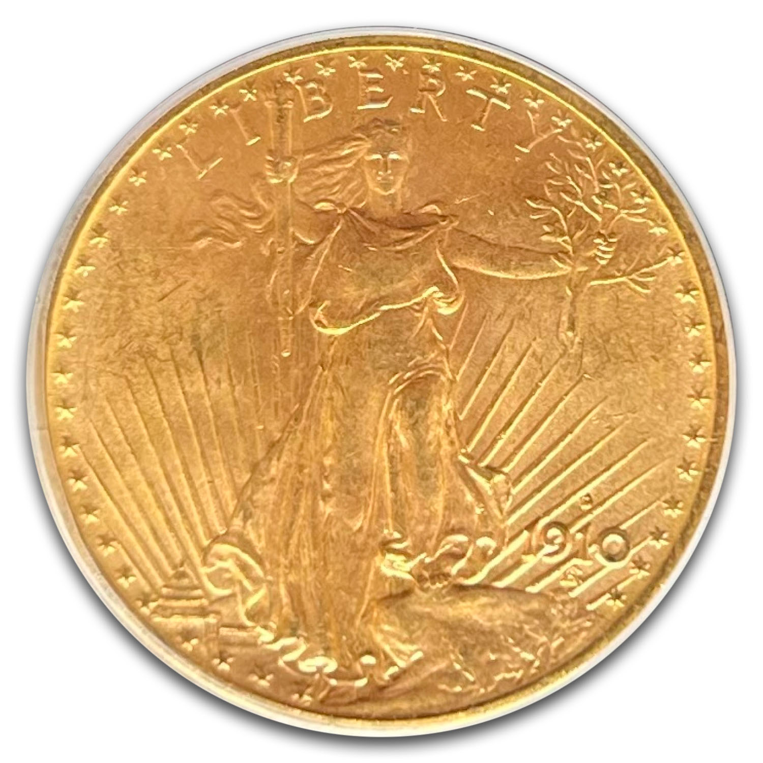 1910-S $20 St Gaudens Gold Double Eagle MS-64 PCGS