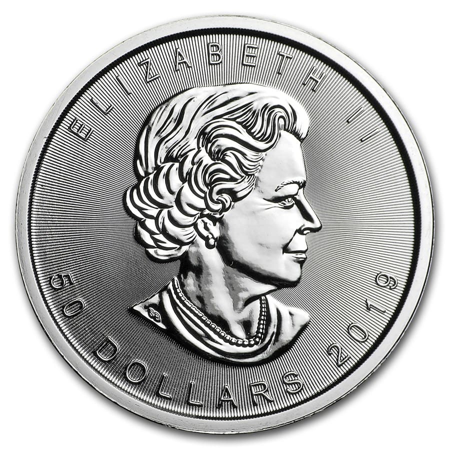 2019 Canada 1 oz Platinum Maple Leaf BU