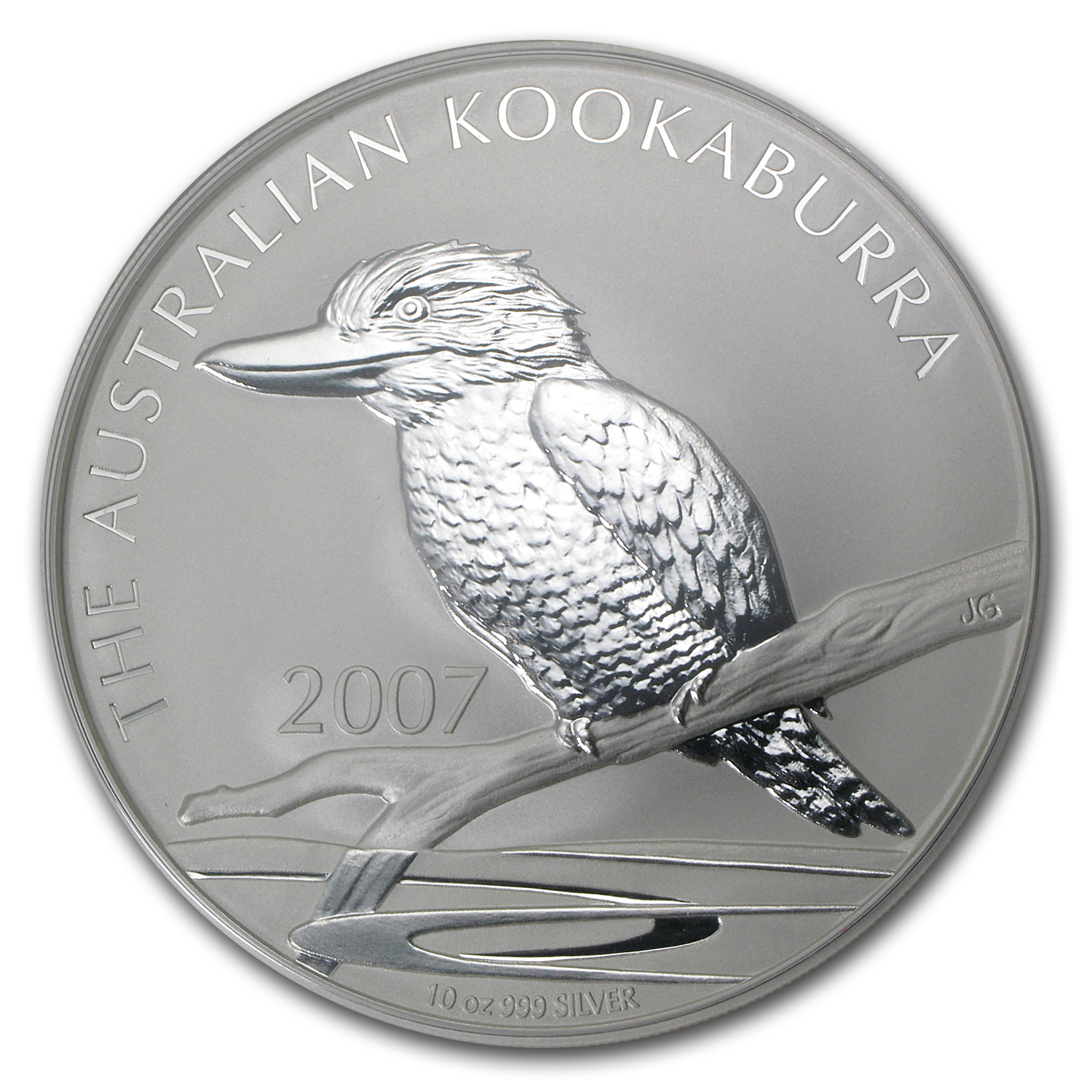 2007 Australia 10 oz Silver Kookaburra BU