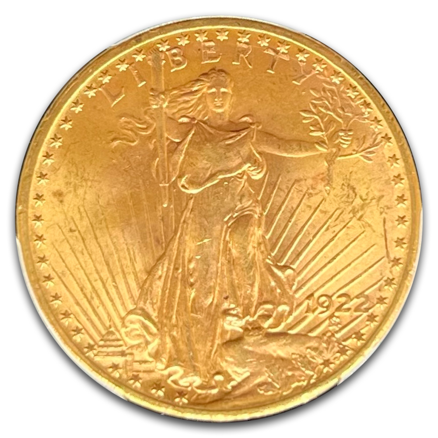 1922 $20 St Gaudens Gold Double Eagle MS-64 PCGS