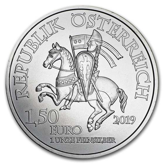 2019 Austria 1 oz Silver 825th Anniversary Wiener Neustadt BU