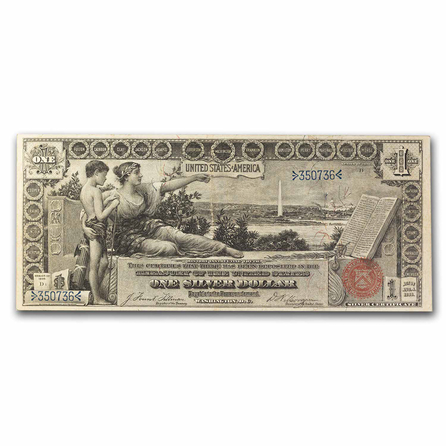 1896 $1.00 Silver Certificate Educational Note VF (Fr#224)