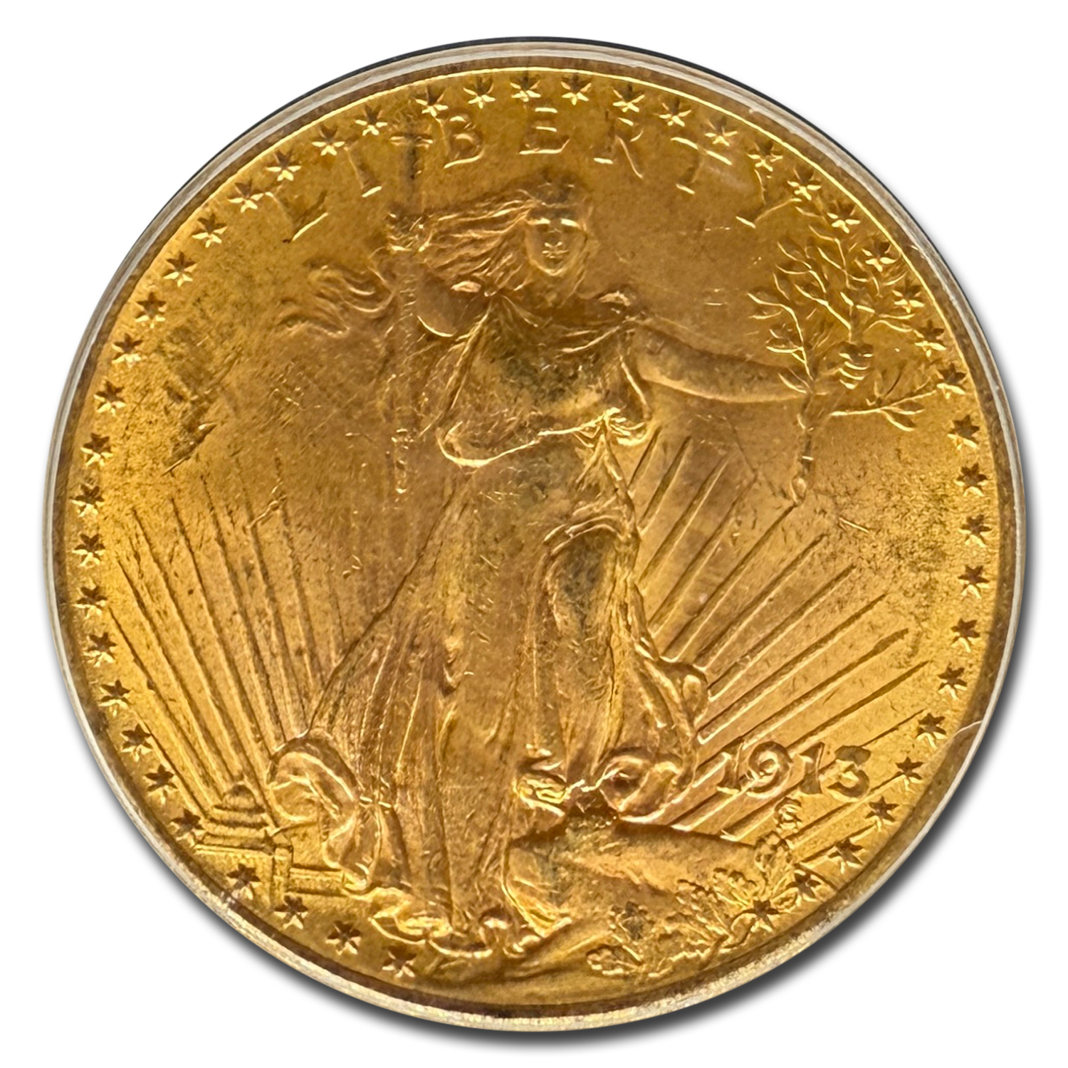 1913 $20 St Gaudens Gold Double Eagle MS-62 PCGS