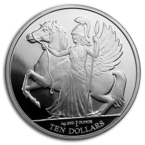 2017 British Virgin Islands 1 oz Silver Pegasus Proof