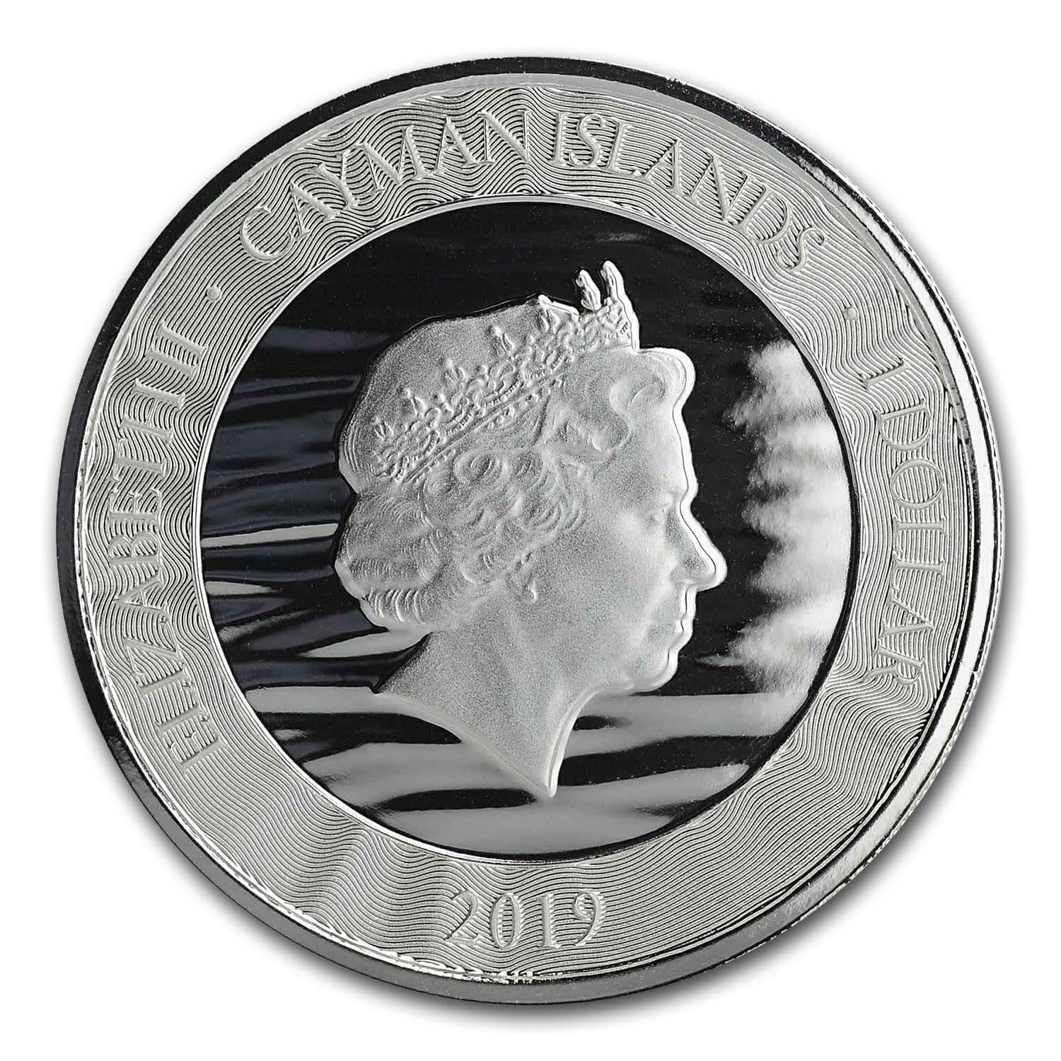 2019 Cayman Islands 1 oz Silver Marlin BU