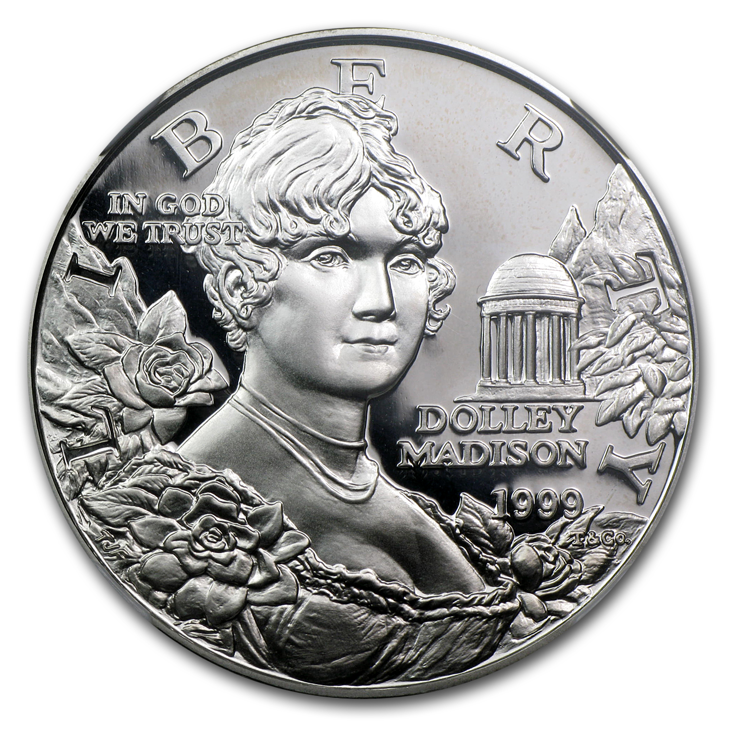 1999-P Dolley Madison $1 Silver Commem PF-69 NGC