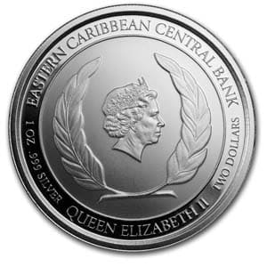 2019 Grenada 1 oz Silver Diving Paradise BU
