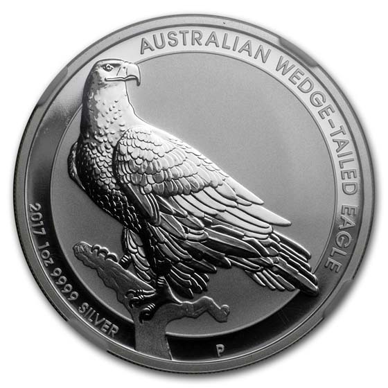 2017 Australia 1 oz Silver Wedge Tailed Eagle MS-70 NGC