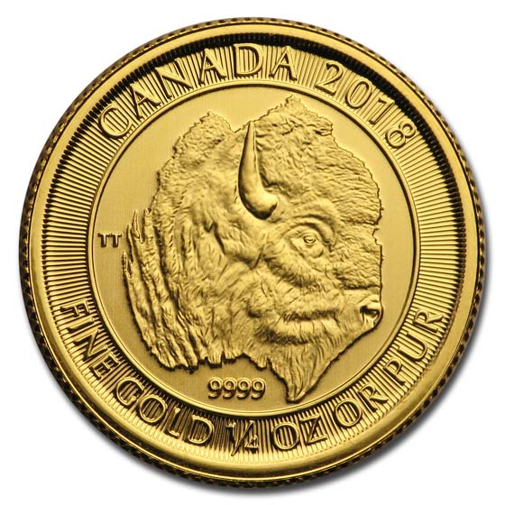 2018 Canada 1/4 oz Gold Buffalo BU