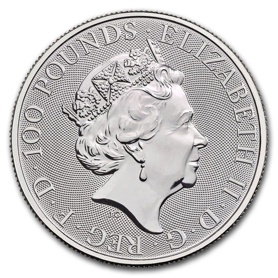 2020 Great Britain 1 oz Platinum Queen's Beasts The Yale