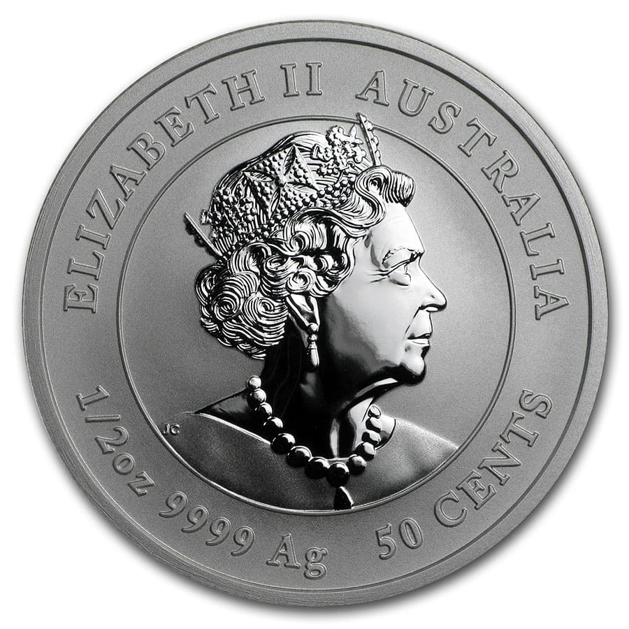 2020 Australia 1/2 oz Silver Lunar Mouse BU (Series III)