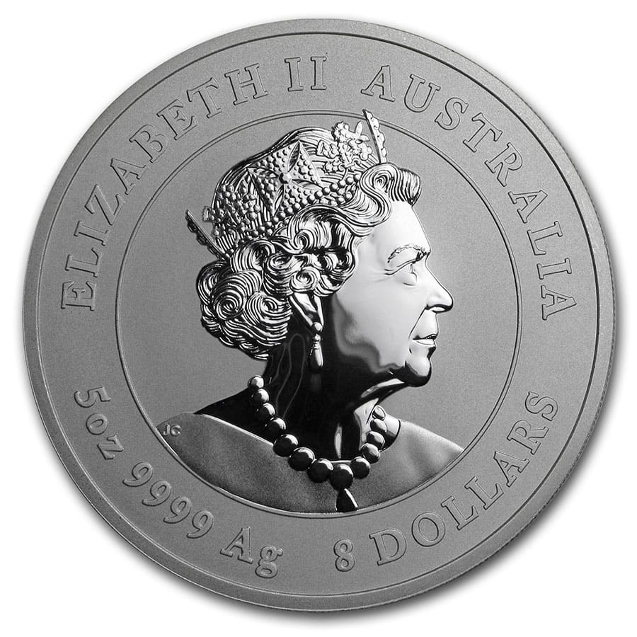 2020 Australia 5 oz Silver Lunar Mouse BU (Series III)