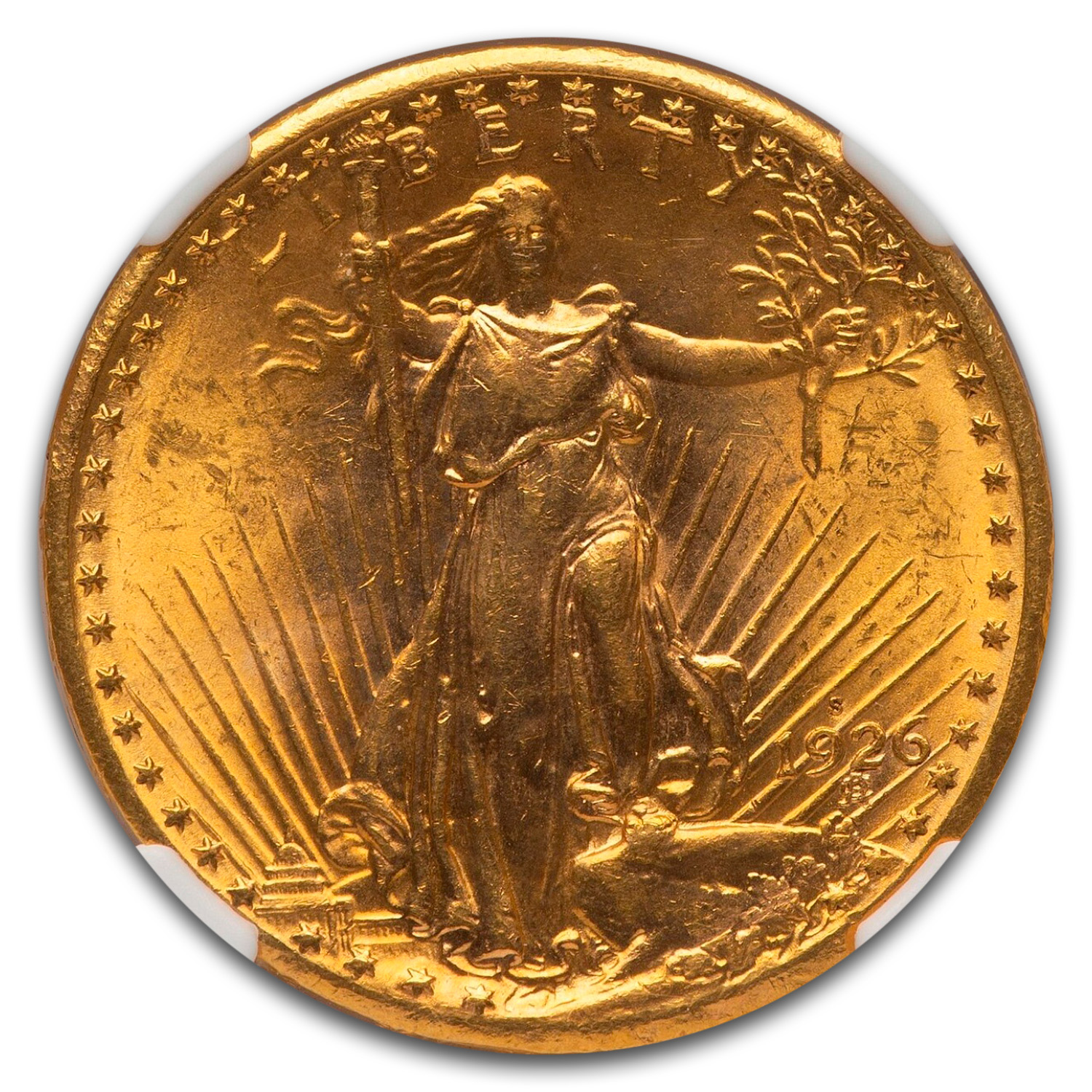 1926-S $20 St Gaudens Gold Double Eagle MS-63 NGC